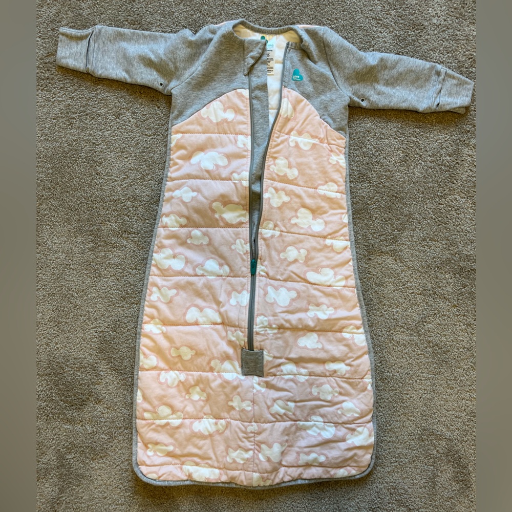 NWOT Love to Dream Pink and Gray Sleep Sack 3.5 TOG